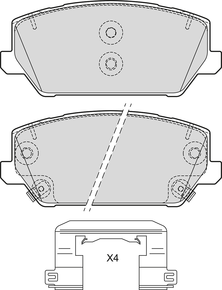 BRAKE PADS HYUNDAI GRANDEUR I30 FR